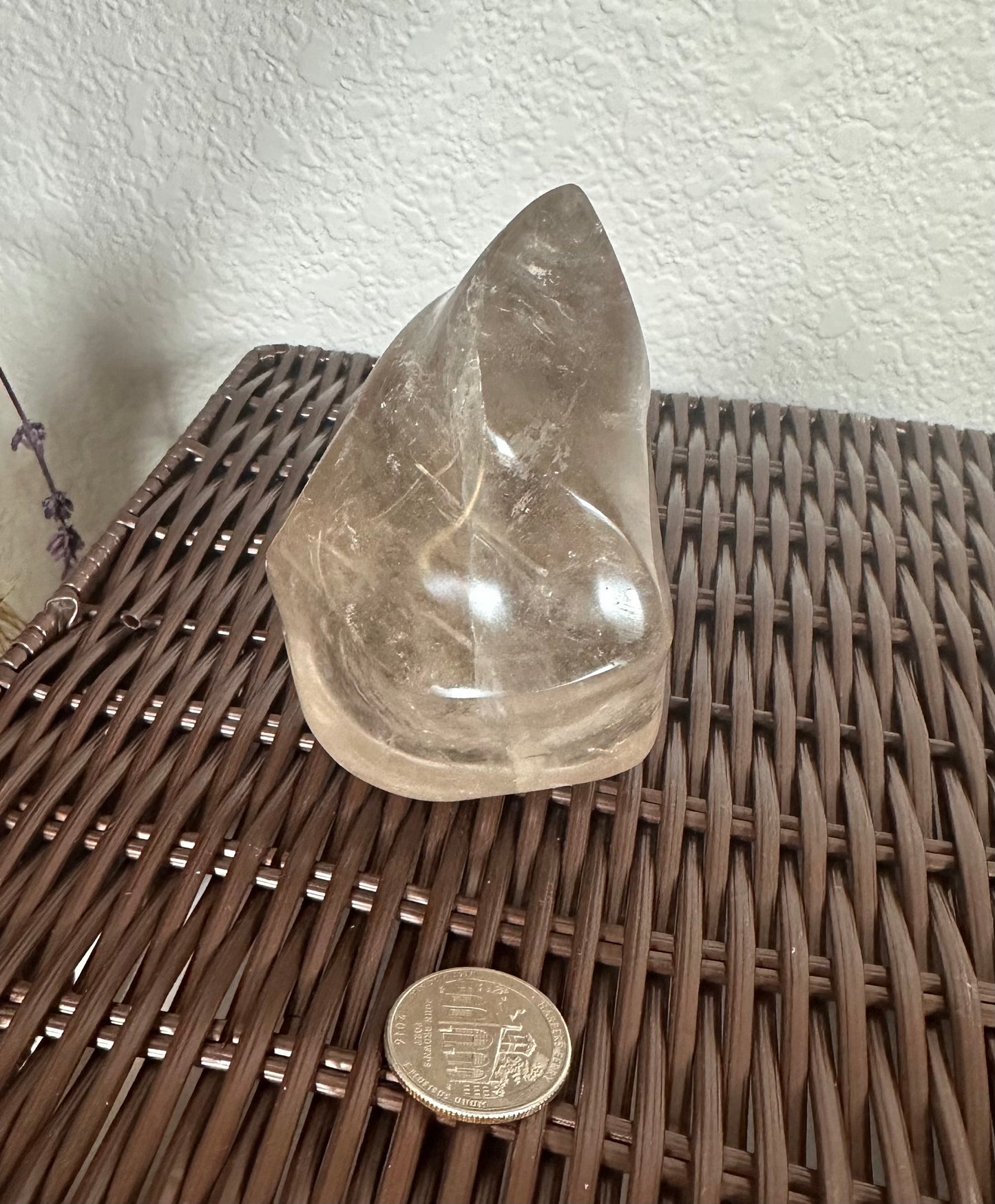 Smokey quartz flame