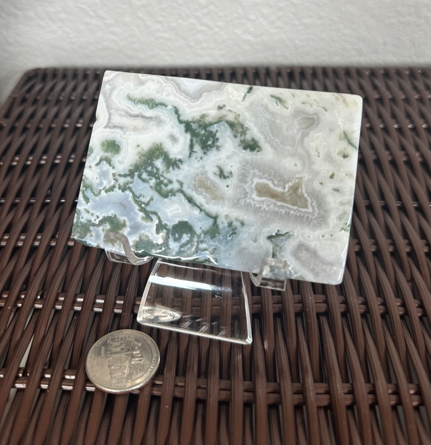 Moss agate slab