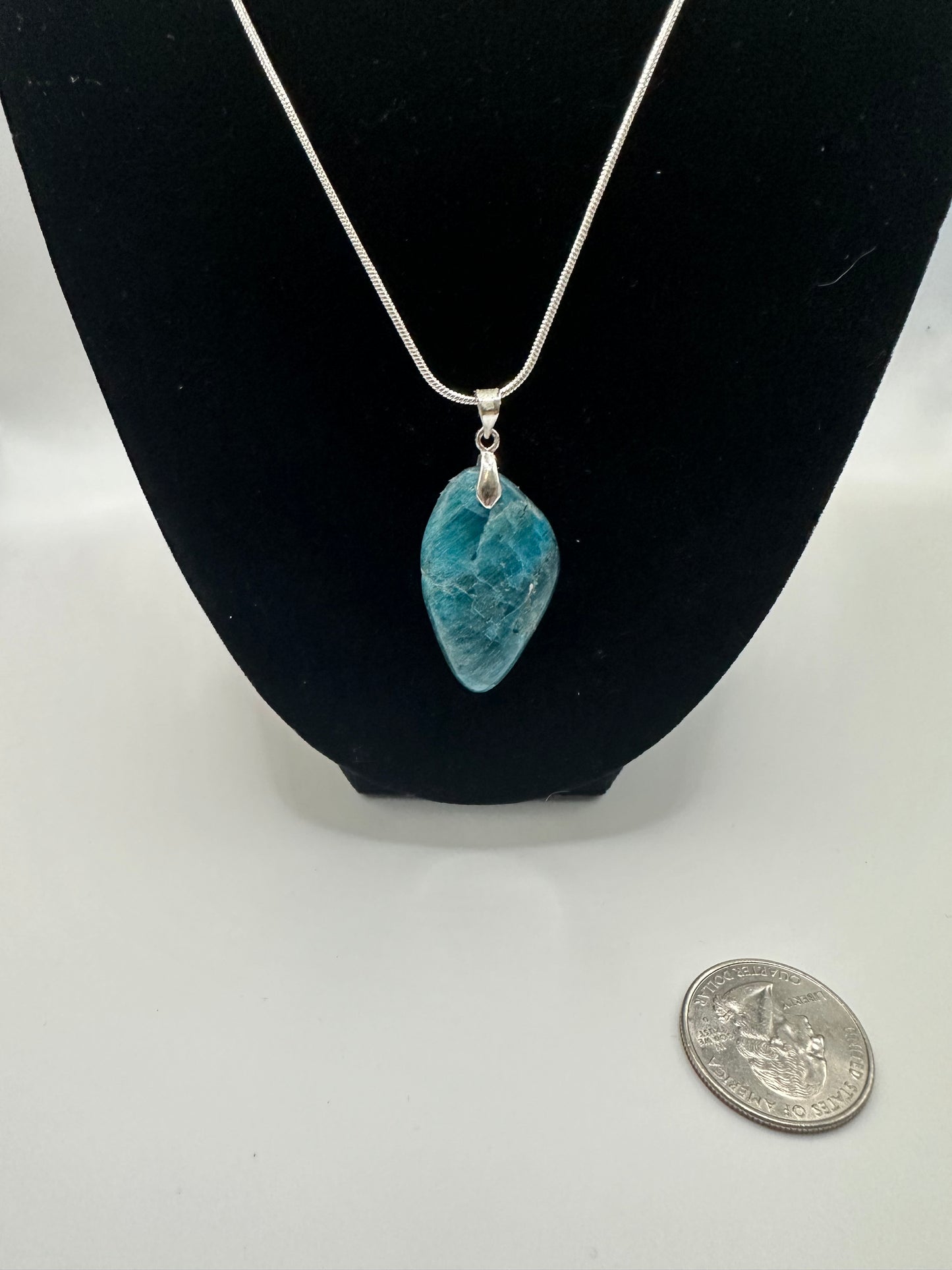 Blue Apetite pendant with chain