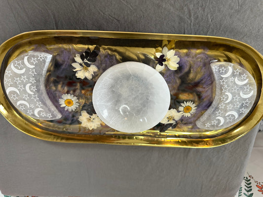 Selenite charging tray