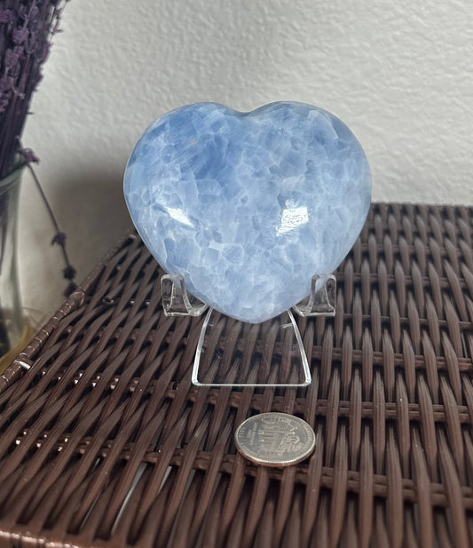 Celestite heart