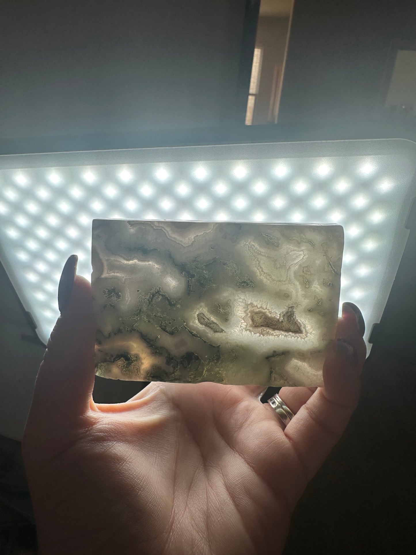 Moss agate slab