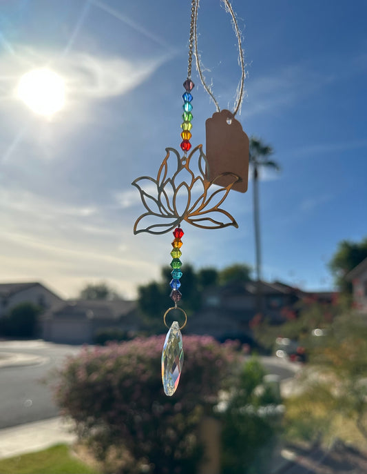 Lotus flower suncatcher