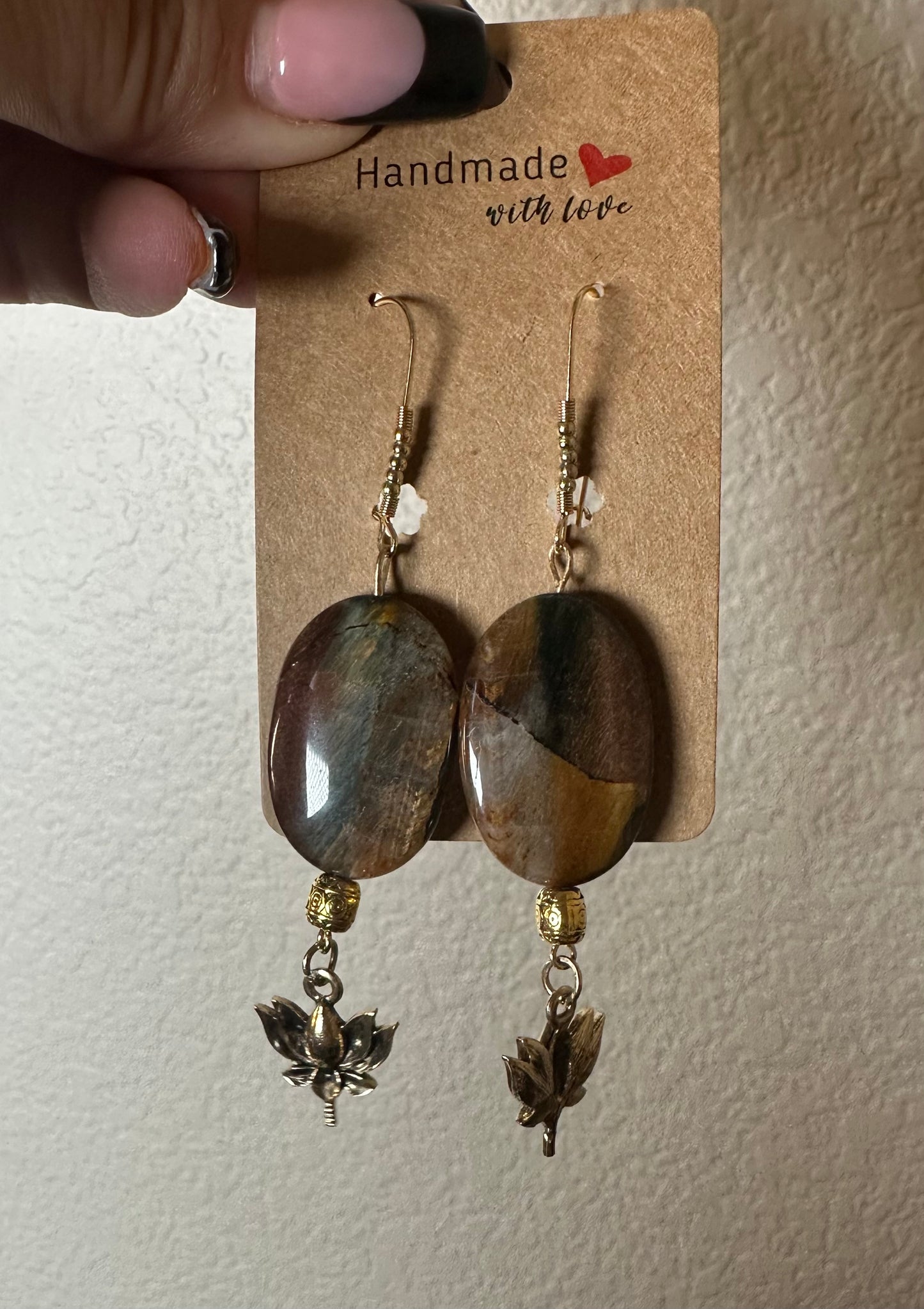 Tigers eye earrings