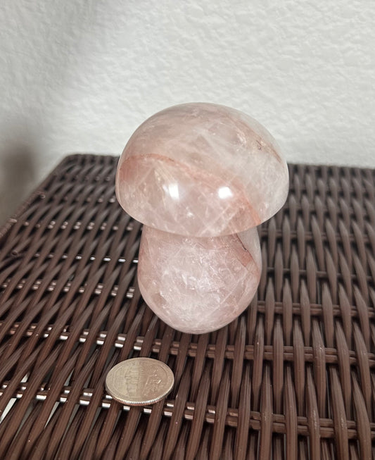 Fire quartz mushroom