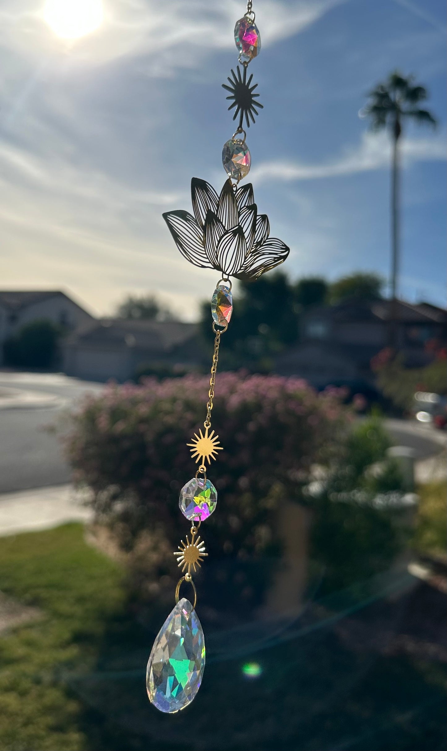 Lotus flower suncatcher