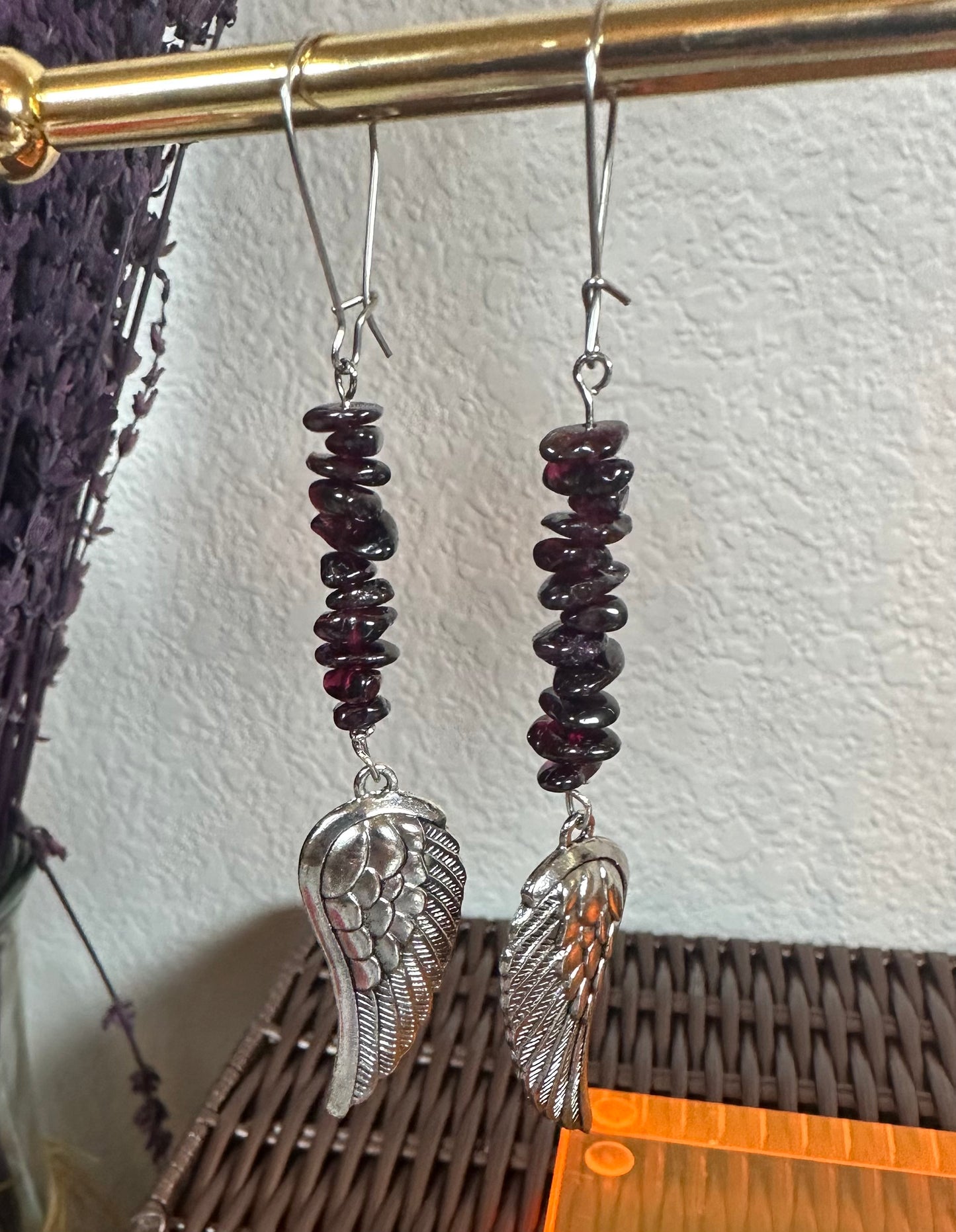 Garnet earrings