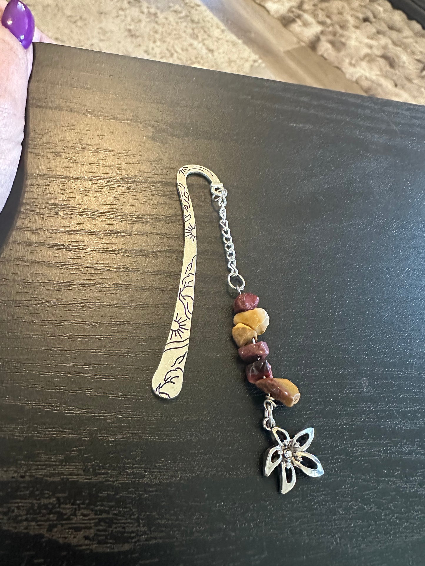 Mookaite bookmark